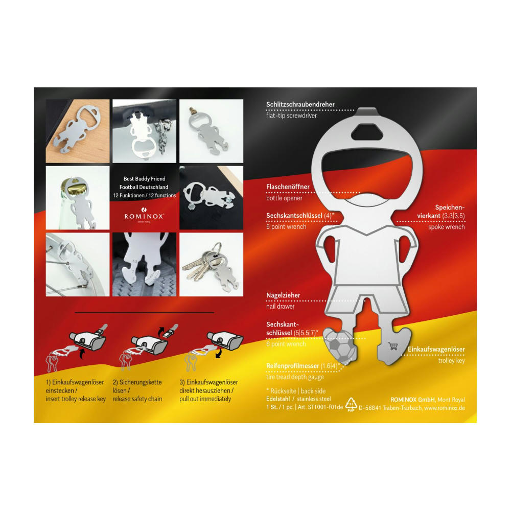 ROMINOX® Best Buddy Friend // Football Deutschland Werbeartikel