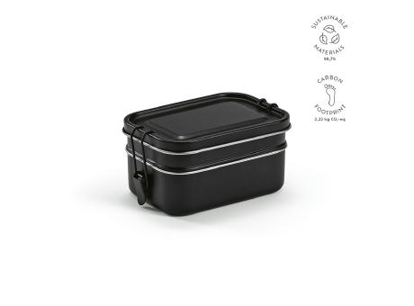 Tintoretto Lunchbox recy. Edelstahl 1240 ml  Werbeartikel