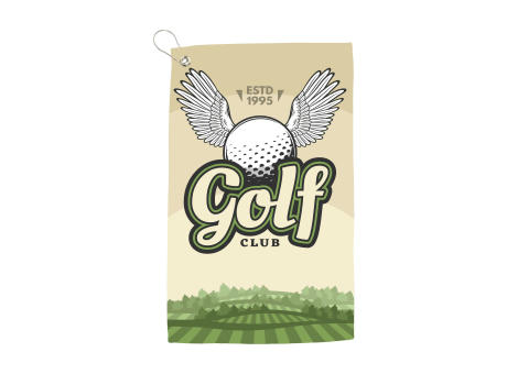 GolfTowel 400 g/m² 30x50 Golfhandtuch Werbeartikel