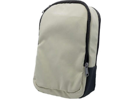 Umhängetasche 'Almeria', Polycotton beige bedrucken