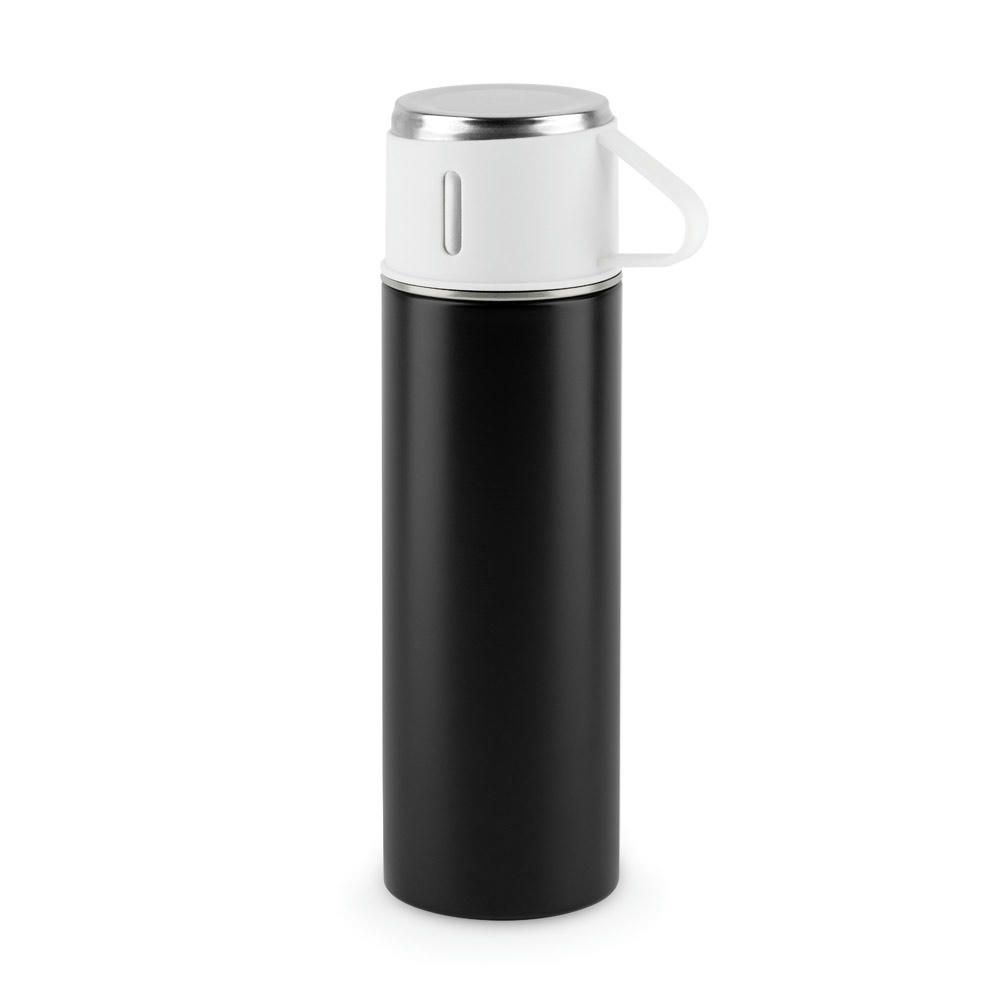 Product image COMANECI. Doppelwandige Edelstahlflasche (90% recycelt) mit matter Oberfläche 490 ml Werbeartikel