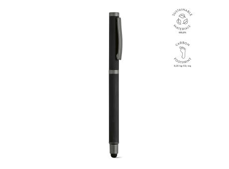 Woolf Kugelschreiber recy. Edelstahl Schwarz Mine bedrucken