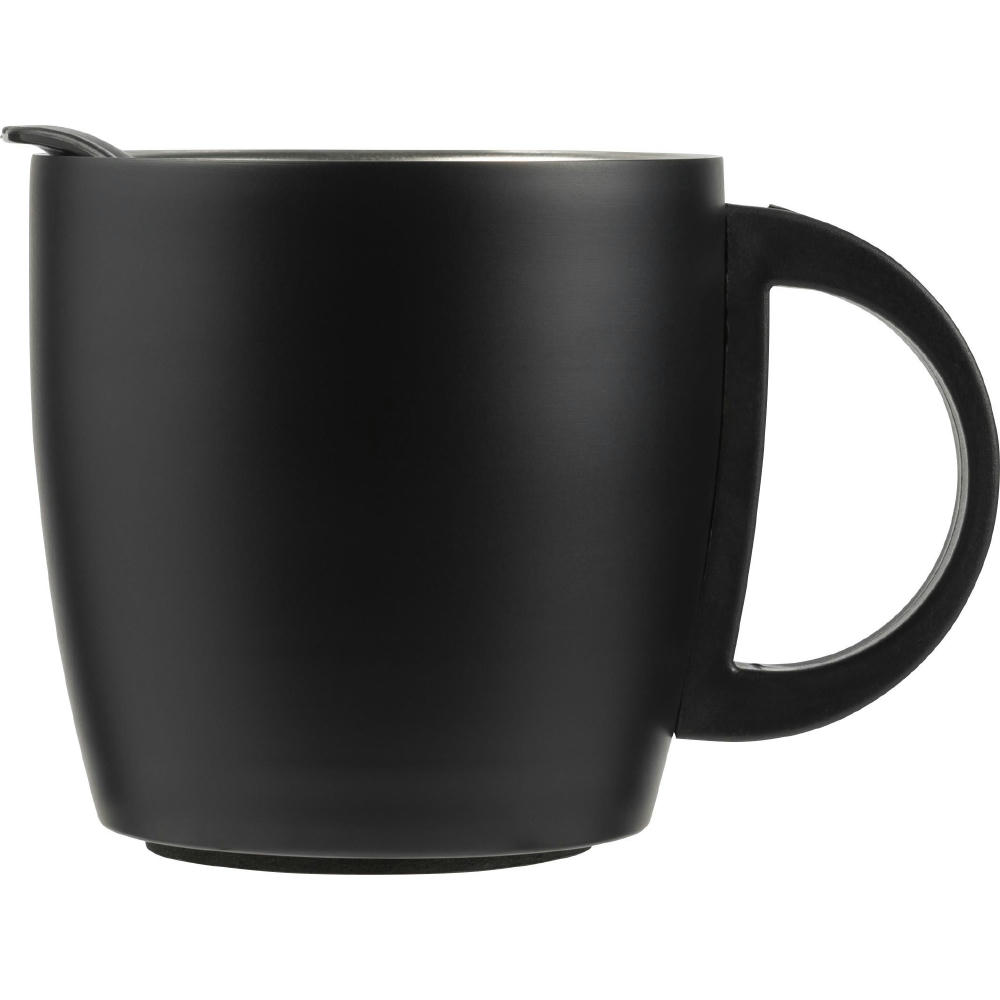 Doppelwandiger Kaffeebecher aus Edelstahl (350 ml) Rania Werbeartikel