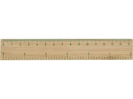 Lineal aus Bambus Greta bedrucken