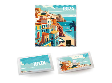 Product image POLYCLEAN Brillenputztuch 15x15 cm im Etui, All-Inclusive-Paket Werbeartikel