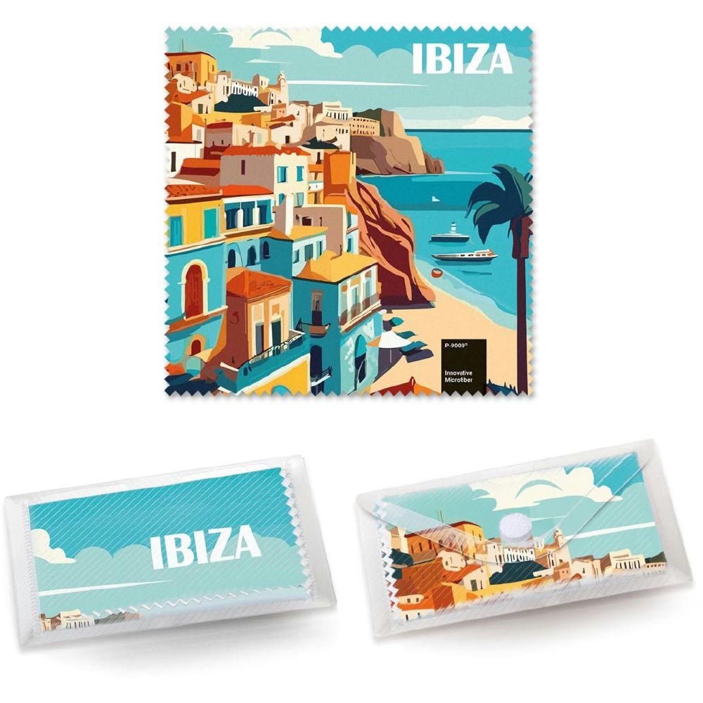 Product image POLYCLEAN Brillenputztuch 15x15 cm im Etui, All-Inclusive-Paket Werbeartikel