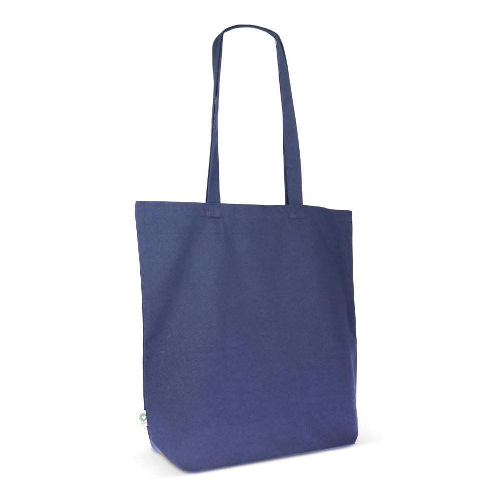 Einkaufstasche Bio-Baumwolle farbig lang 270g/m² 42x12x43 cm Werbeartikel