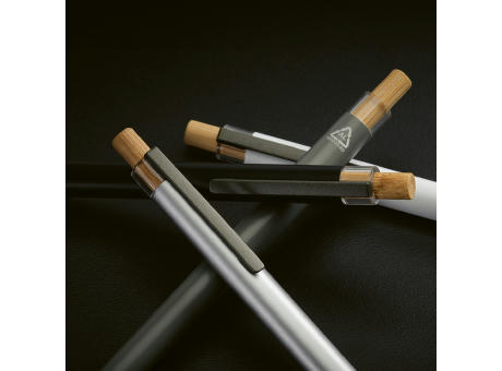 Tolkien Kugelschreiber recy. Aluminium Blau Mine bedrucken