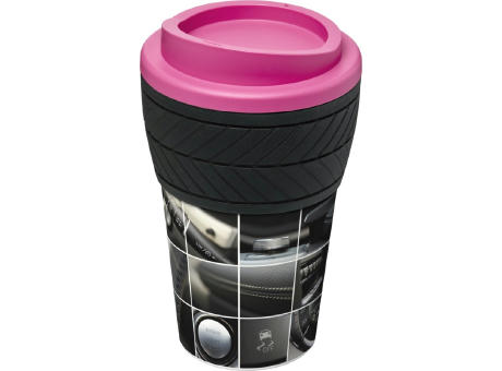 Brite-Americano® 350 ml Isolierbecher mit Schutzring Reifen-Design bedrucken
