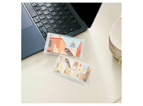 POLYCLEAN Displaytuch 21x15 cm im Etui, All-Inclusive-Paket Werbeartikel