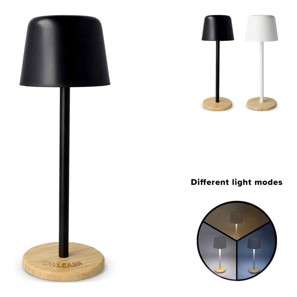 Product image Solis Dimmbare Tischlampe mit Bambusfuß Werbeartikel