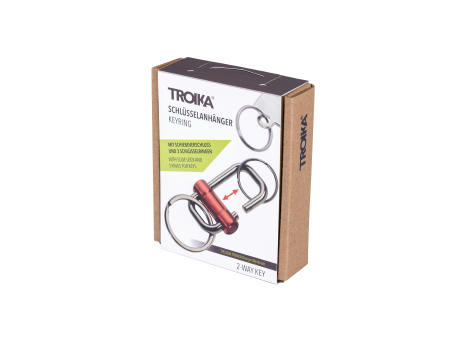 TROIKA Schlüsselanhänger 2-WAY KEY bedrucken