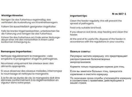 BIRDIE Vogel Futterhaus Made in Europe Werbeartikel