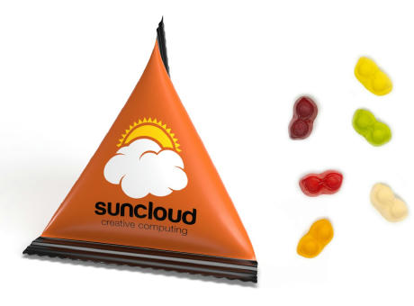 Mini Tetraeder Fruchtgummi Werbeartikel