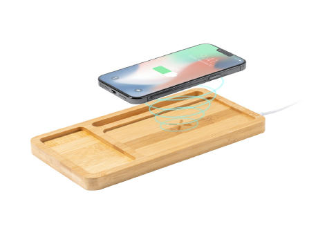 Organizer mit Wireless-Charger Flabo Plus Werbeartikel