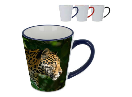 Product image Melbourne Sublimationsbecher farbiger Rand & Henkel 300ml bedrucken