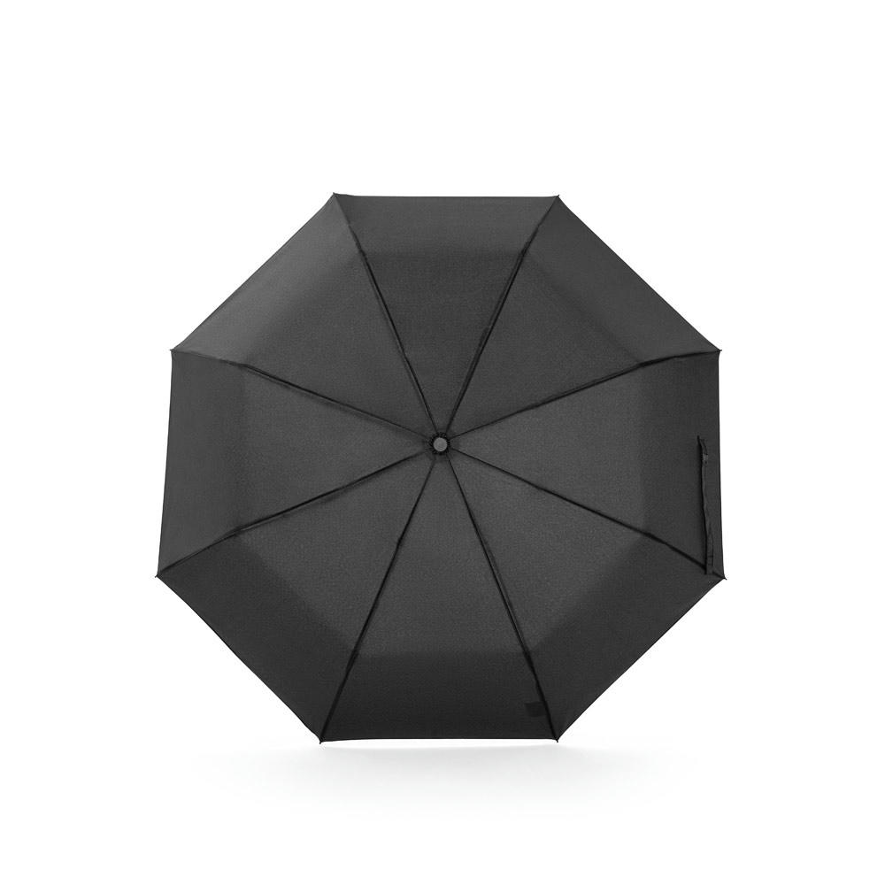 AIDEN. Regenschirm 21", aus recyceltem Polyester (100% rPET) Pongee 190T, in 3 Teile faltbar Werbeartikel