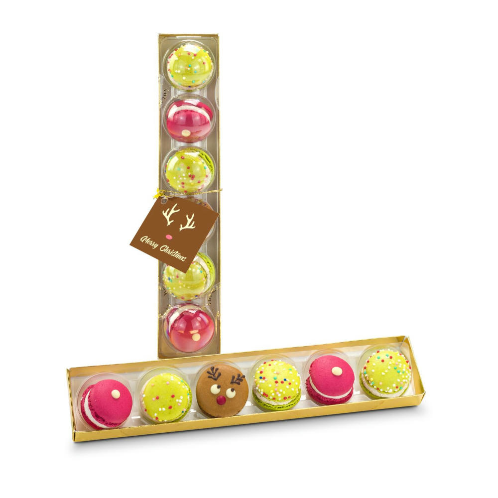 Geschenkset / Präsenteset: Weihnachts-Macarons Werbeartikel