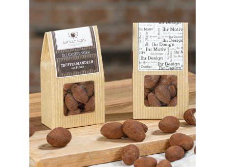 Product image Trüffelmandeln mit Kakao in der Mini-Faltschachtel  bedrucken