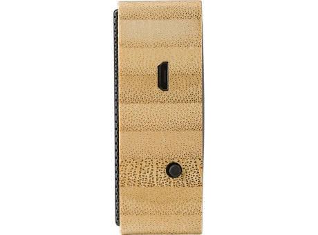 Drahtloser Bamboo-Lautsprecher Fox Werbeartikel