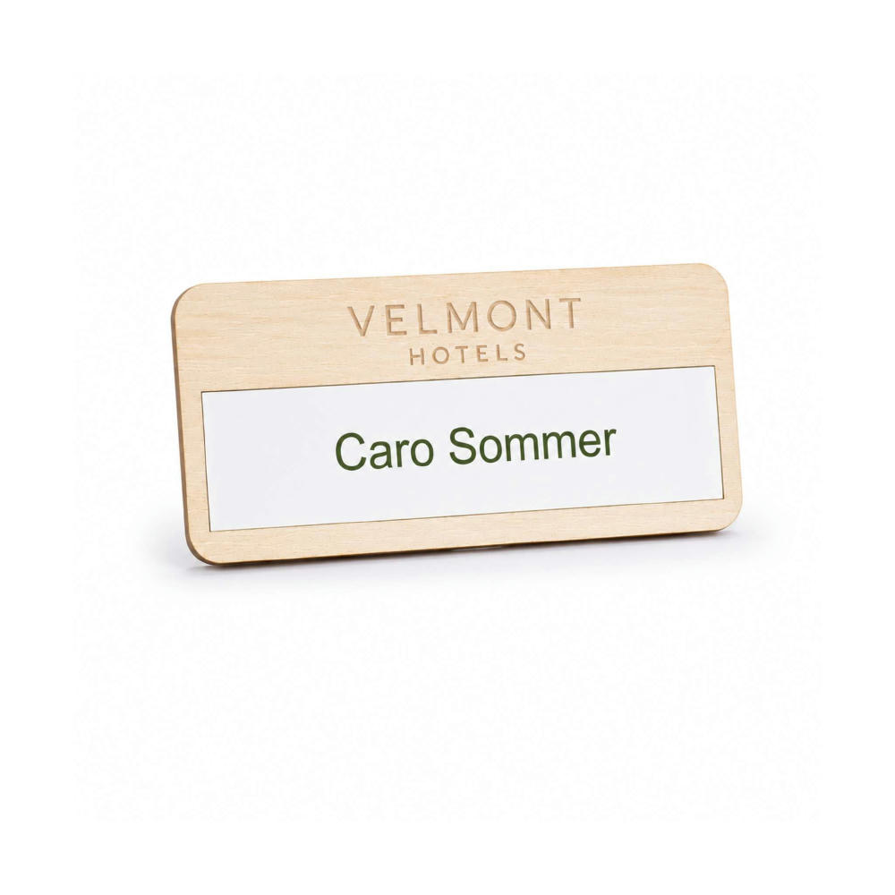 Product image Namensschild Timbertag (FSC® zertifiziert) Werbeartikel