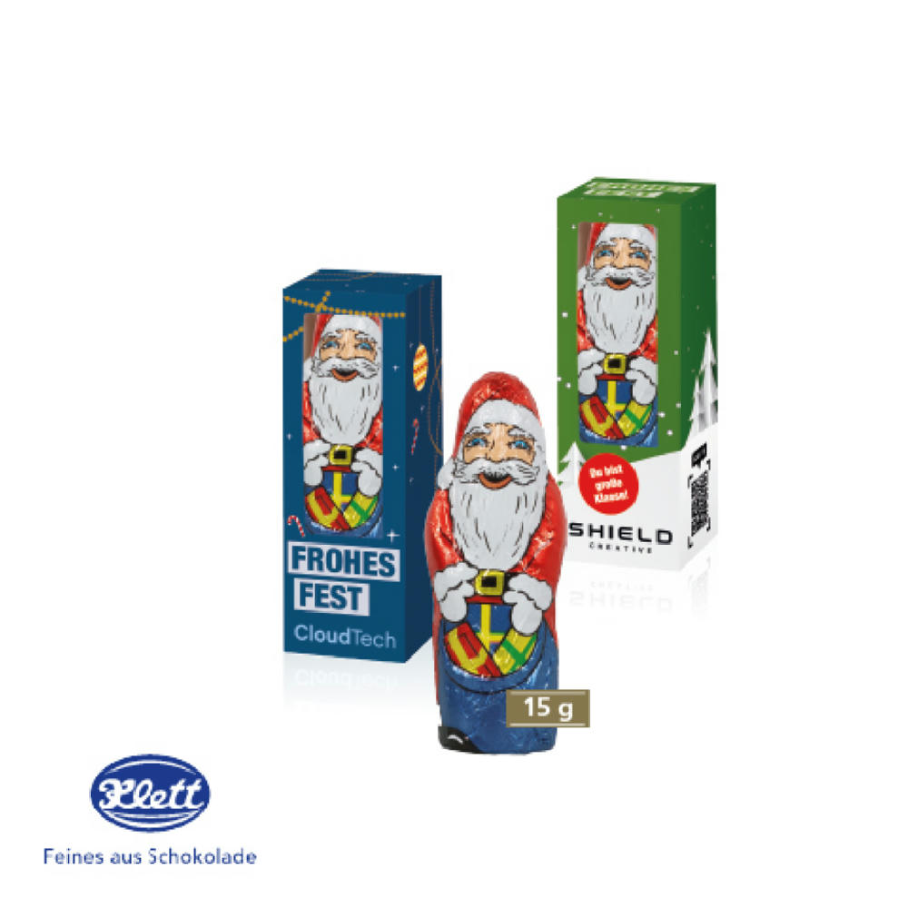 Weihnachtsmann von Klett, 15 g Werbeartikel