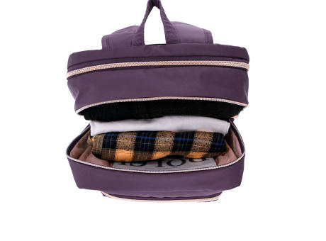 SwissDigital Design KATY ROSE Purple Backpack | Massage bedrucken