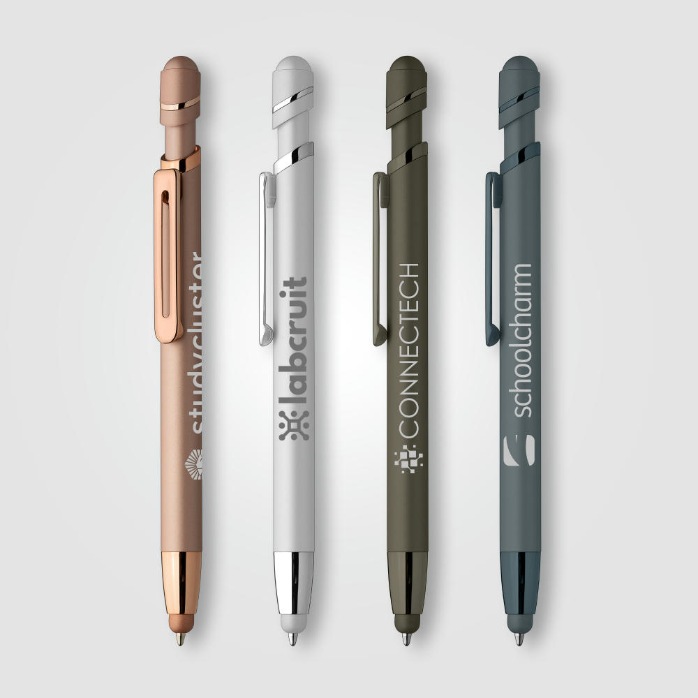 Atlantic Softy Metallic Kugelschreiber - m/Stylus Werbeartikel