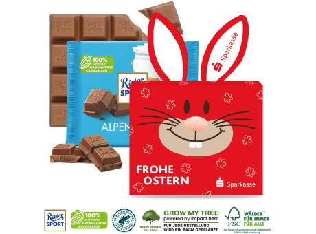 SCHOKOTAFEL RITTER SPORT „OSTERHASE” Werbeartikel