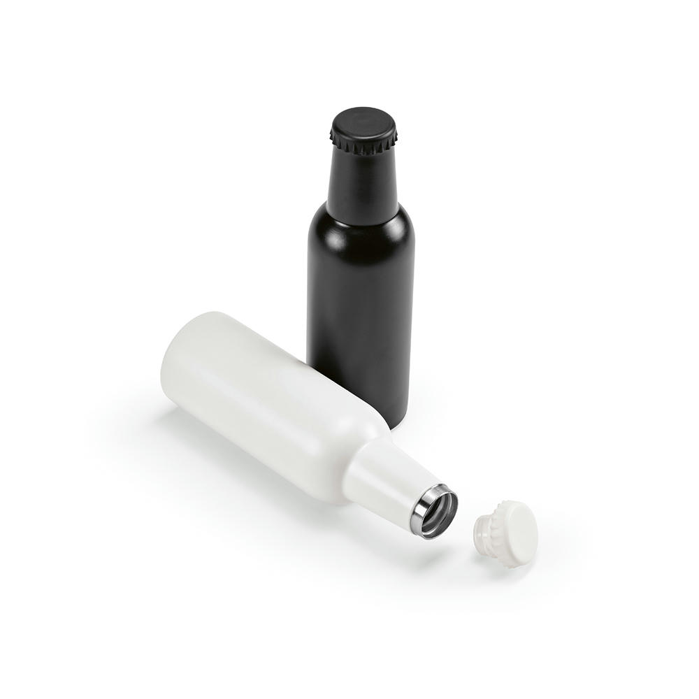 Sepik Trinkflasche recy.Edelstahl, 360 ml. Doppelwandig. Auslaufsicher Werbeartikel