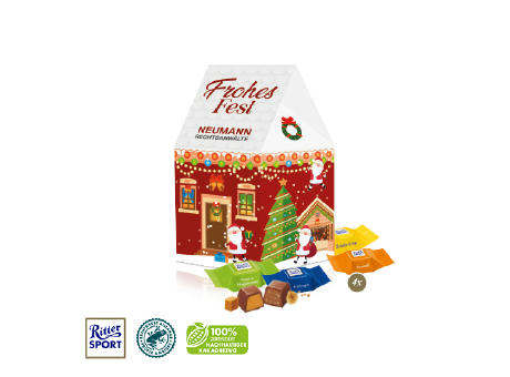Product image 3D Präsent "Haus" mit Ritter SPORT Schokowürfel Werbeartikel