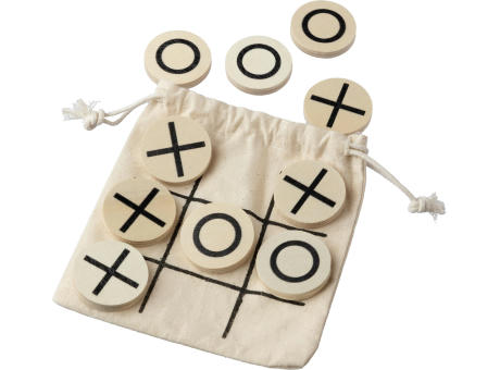 Natürliches Holz-Tic-Tac-Toe-Spiel Waltraud Werbeartikel