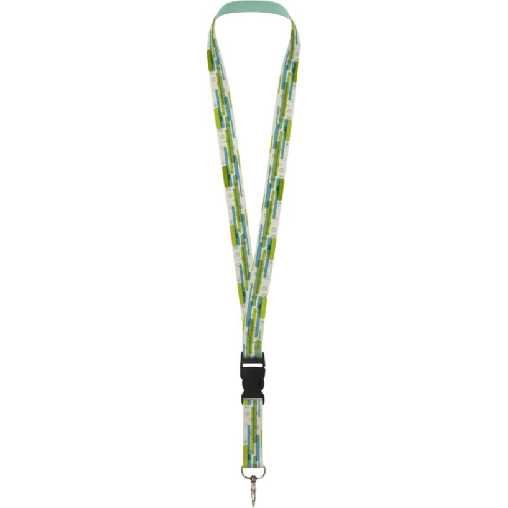 Product image Bucks Sublimation Lanyard mit Schnappverschluss aus recyceltem PET Kunststoff Werbeartikel