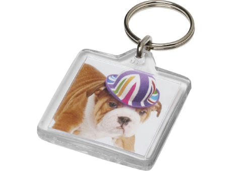 Vial quadratischer U1 Schlüsselanhänger bedrucken