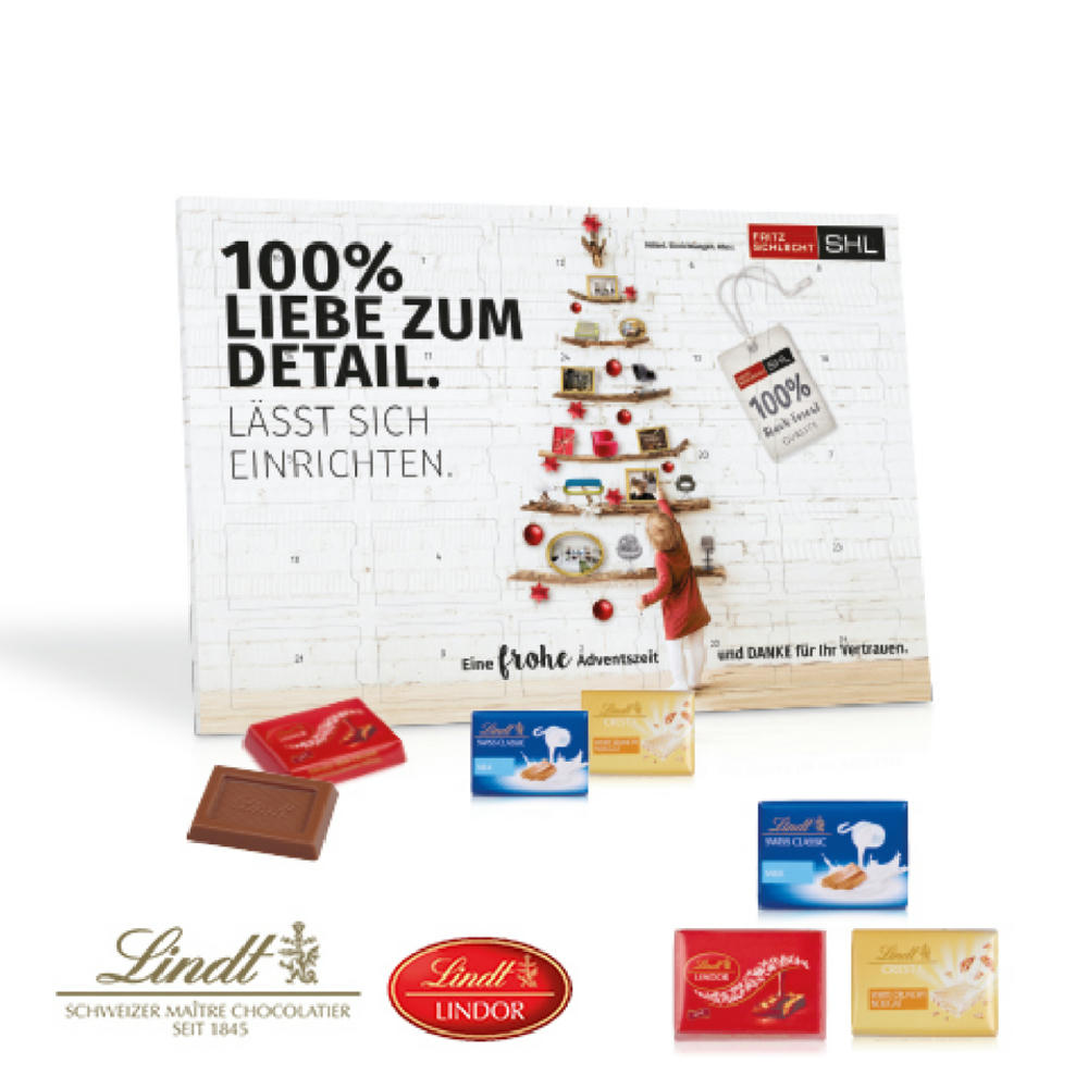 Tisch-Adventskalender "Lindt Exklusiv" Werbeartikel