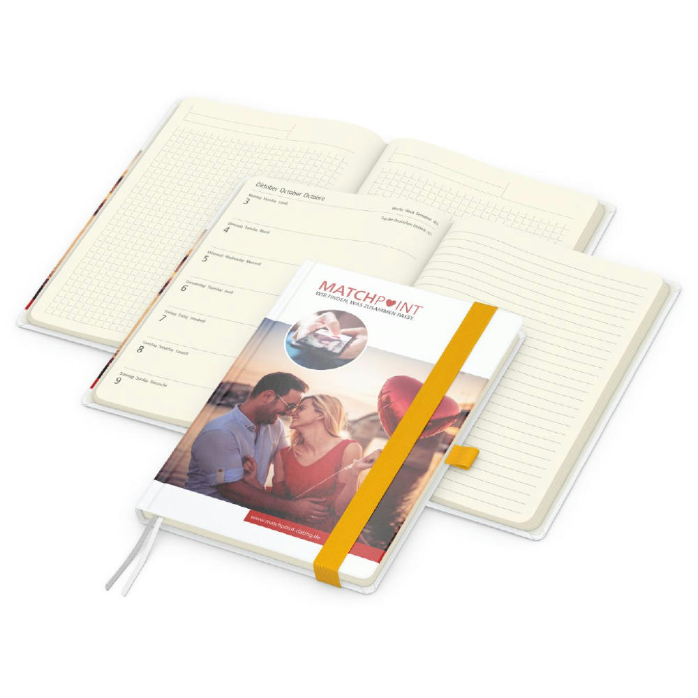 Product image Wochenplaner Match-Hybrid Creme Bestseller Werbeartikel