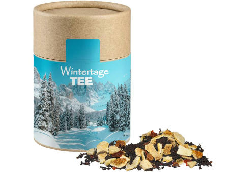 Wintertage Tee, ca. 50g, Kraftpapierdose Midi Werbeartikel
