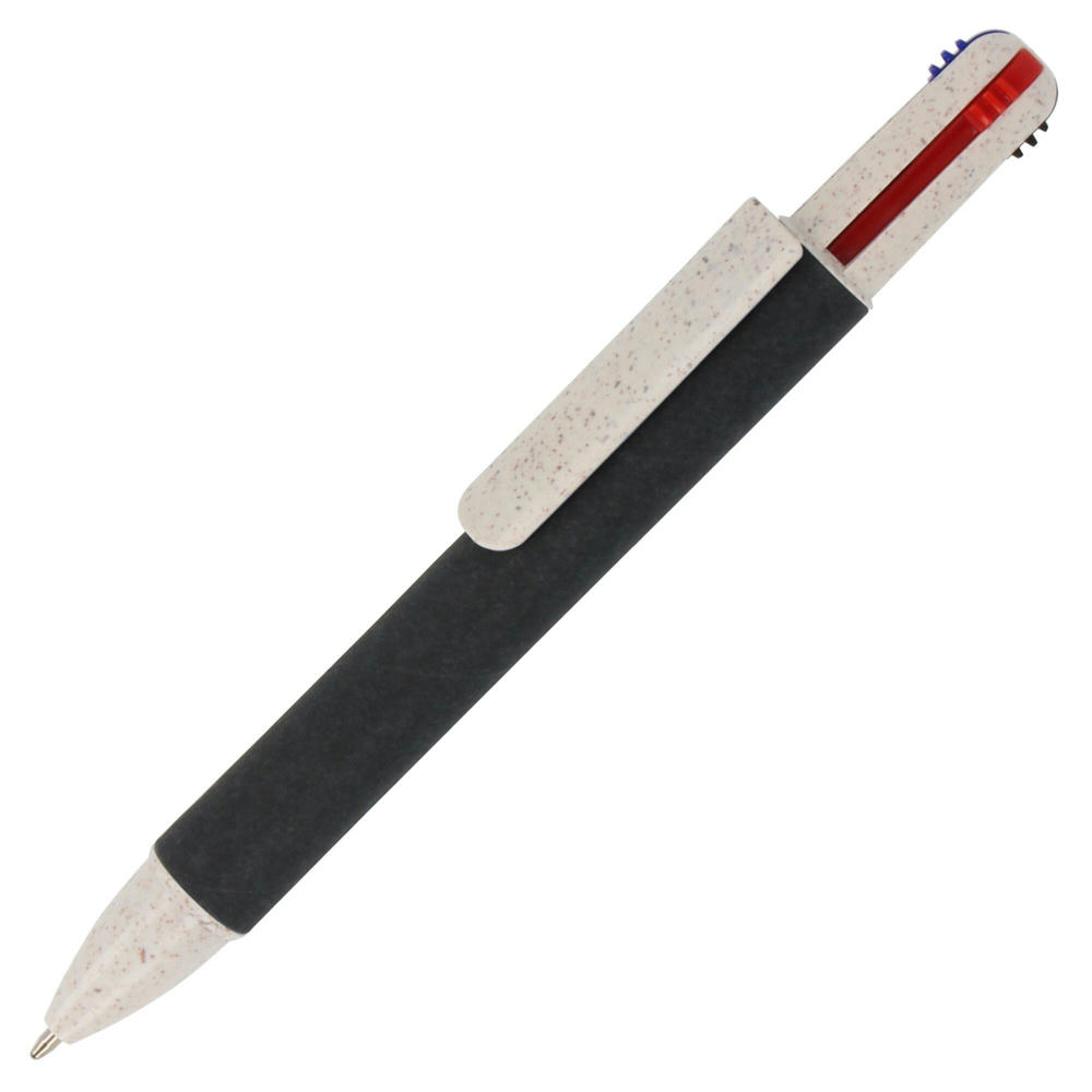 Product image Papierkugelchreiber mit 4 Schreibfarben Werbeartikel