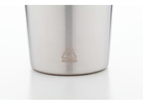Becher aus recyceltem Edelstahl Redisha Mono Werbeartikel
