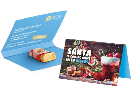 Product image Werbekarte Visitenkartenformat Weihnachten Werbeartikel
