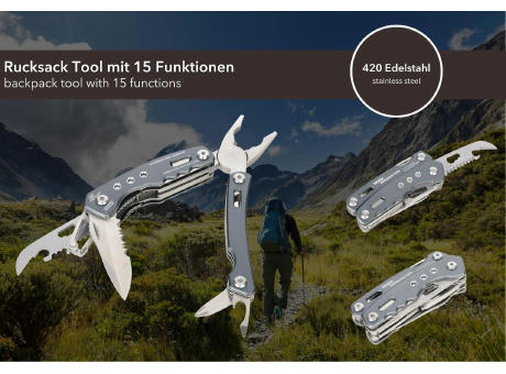 TROIKA Multifunktions-Werkzeug RUCKSACK TOOL bedrucken