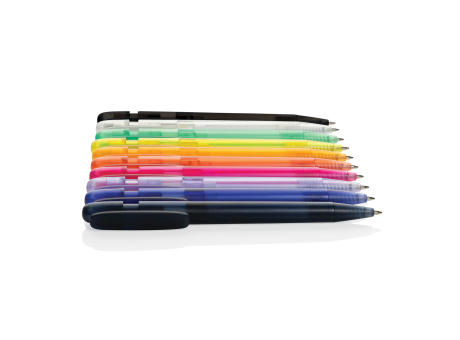 Devin transparenter Stift aus GRS zertifiziertem rABS bedrucken