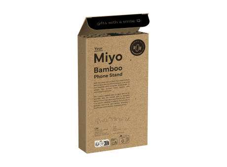 Miyo Bamboo Phone Stand Handyhalterung Werbeartikel