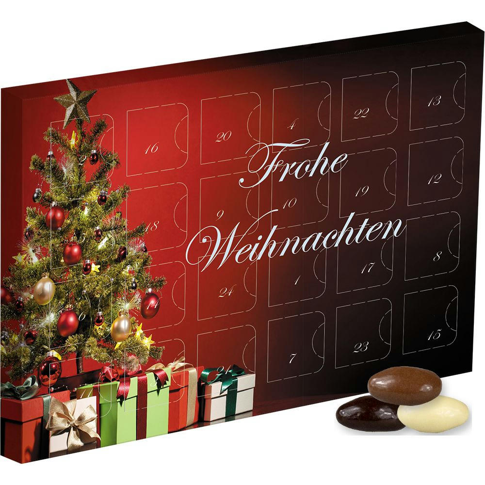 Product image Mandel-Schoko-Trio, ca. 120g, Adventskalender Mini Werbeartikel