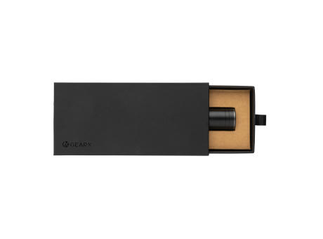 Gear X Taschenlampe aus RCS recycelt. Aluminium mit USB-Akku Werbeartikel