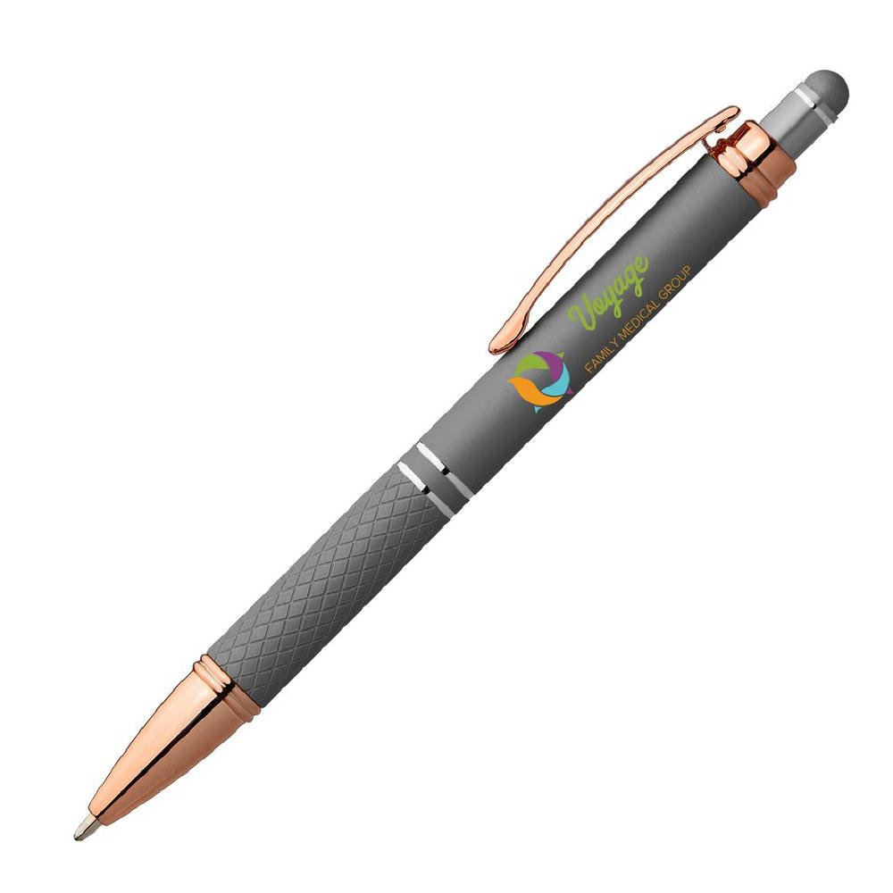 Phoenix Softy Roségold Metallic Kugelschreiber - m/Stylus Werbeartikel