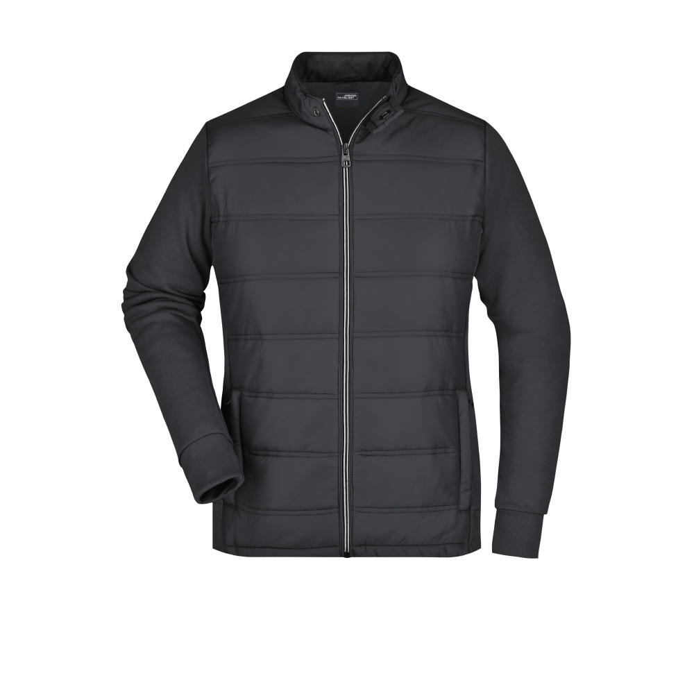 Ladies' Hybrid Sweat Jacket - Modische Sweatjacke in attraktivem Materialmix Werbeartikel