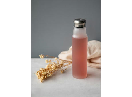 Glasflasche "Life" 700 ml, Frosted Werbeartikel
