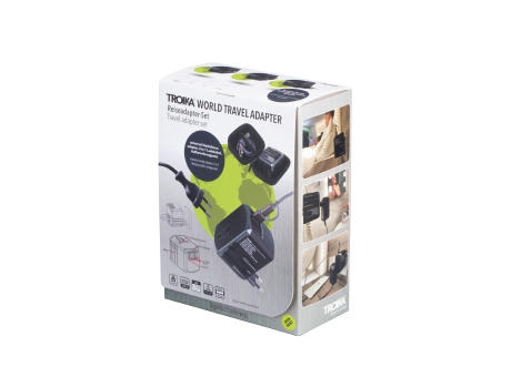 TROIKA Reiseadapter-Set TROIKA WORLD TRAVEL ADAPTER Werbeartikel