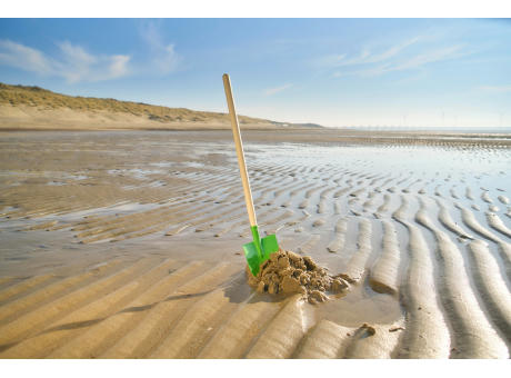 Gartenschaufel aus Holz Ringelblumen Werbeartikel